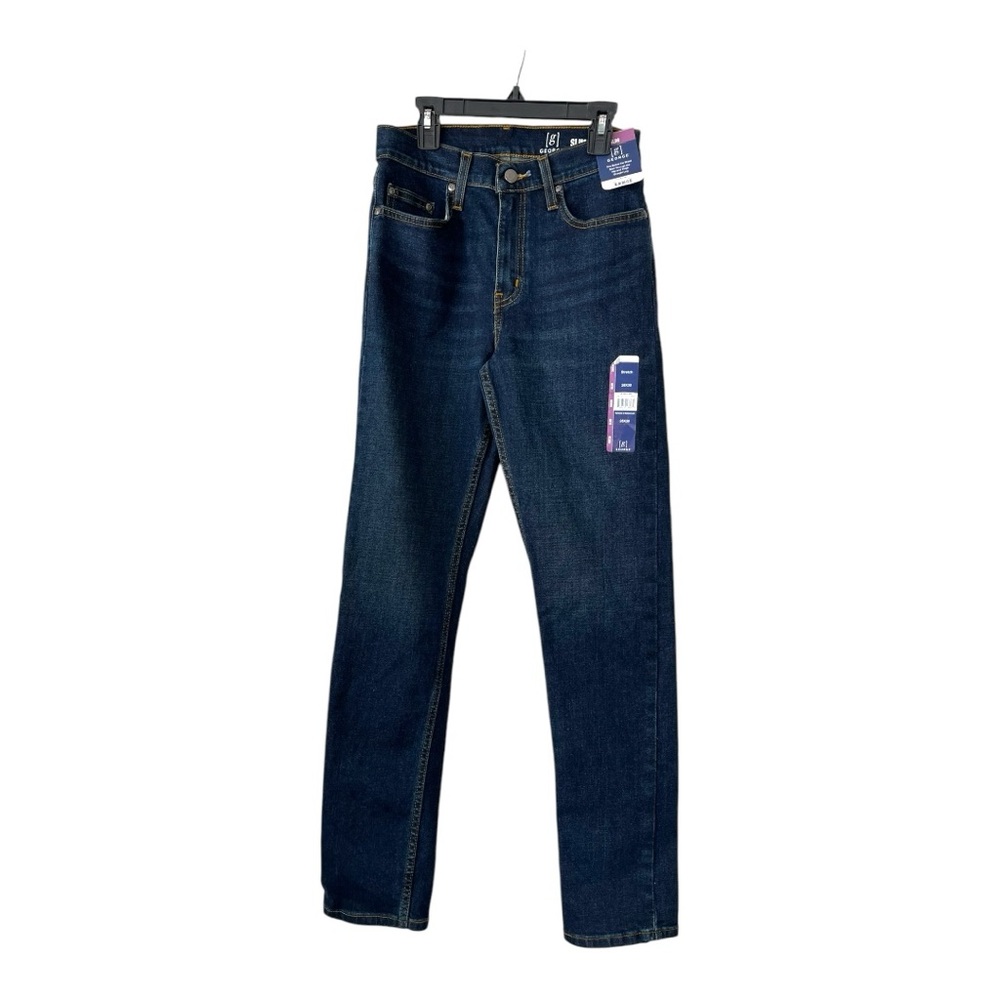 NWT George brand slim fit dark wash jeans 28 x 30